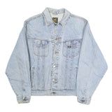 LEE Mens Blue Denim Jacket L Cotton Classic Fit Button Closure Casual Style