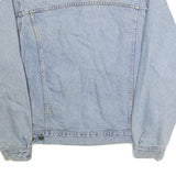 LEE Mens Blue Denim Jacket L Cotton Classic Fit Button Closure Casual Style