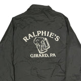 DON ALLESON ATHLETIC Mens Black Nylon Button Jacket M Lightweight Sportswear