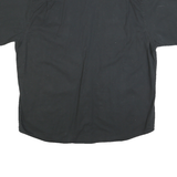 WRANGLER Mens Black Cotton Blend Short Sleeve Shirt XL Button Pockets Casual