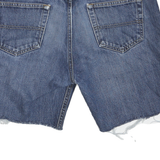 TOMMY HILFIGER Mens Denim Blue Cut-Off Shorts M W32 Classic Fit Casual Summer