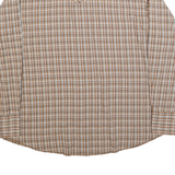 WRANGLER Mens Beige & Brown Check Shirt XL Western Classic Cotton Button