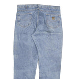 CARHARTT Mens Relaxed Blue Denim Light W40 L34 Zip Jeans Casual Workwear