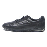 BOSS Mens Leather Black Lace-Up Trainers UK 10 Casual Comfortable Stylish