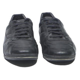 BOSS Mens Leather Black Lace-Up Trainers UK 10 Casual Comfortable Stylish