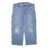 DICKIES Mens Jeans Blue Regular Straight Denim Light W38 L22 Workwear Carpenter