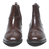 JONAK Womens Chelsea Boots Leather Brown UK 8 Stylish Classic Comfortable