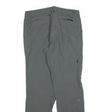 COLUMBIA Womens Grey Polyester Blend Regular Straight Trousers W36 L32 Outdoor
