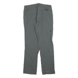 COLUMBIA Womens Grey Polyester Blend Regular Straight Trousers W36 L32 Outdoor
