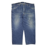 DICKIES Mens Blue Regular Fit Straight Leg Denim Woven Jeans W46 L27 Classic Zip