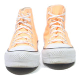 CONVERSE Chuck Taylor All Star Mens High Top Trainers Peach Canvas UK 7 Stylish