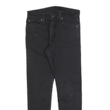 LEVI'S Mens Black Slim Tapered Denim Dark W29 L30 512 Jeans Cotton Blend Zip