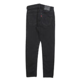 LEVI'S Mens Black Slim Tapered Denim Dark W29 L30 512 Jeans Cotton Blend Zip