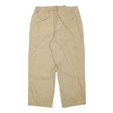 JONES NEW YORK Womens Cotton Blend Beige Relaxed Cargo Trousers W32 L26 Casual