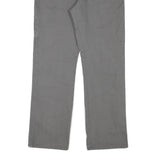 DICKIES Mens Regular Grey Cotton Blend Workwear Trousers W32 L29 Durable Zip