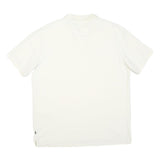 NAUTICA Mens White Short Sleeve Plain Polo Shirt L Classic Cotton Blend