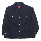 CHAPS Womens Navy Blue Jacket XL Cotton Classic Button Denim Label