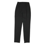 PATRIZIA PEPE Womens Wool Blend Black Slim Tapered Trousers W22 L29 Elegant Slim