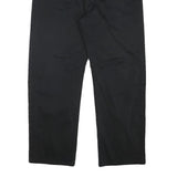 LEE COOPER Mens Black Regular Fit Straight Leg Trousers W34 L27 Zip Cotton Blend