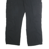 CARHARTT Mens Cotton Blend Black Relaxed Straight Trousers W42 L30 Utility