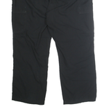 CARHARTT Mens Cotton Blend Black Relaxed Straight Trousers W42 L30 Utility