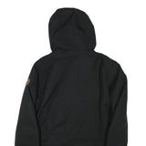 TIMBERLAND Mens Black Outdoor Jacket S Polyester Blend Hooded Zip Plain