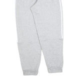 ADIDAS Womens Joggers Grey & White Regular Tapered M W28 L28 Comfortable Cotton