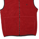NAUTICA Mens Red Zip Jacket XL Polyester Blend Fleece Casual Outerwear