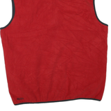 NAUTICA Mens Red Zip Jacket XL Polyester Blend Fleece Casual Outerwear