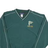 TONIX Mens Green Polyester Blend V-Neck Jacket 2XL Plain Sportswear