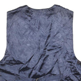 Mens Black Leather Button Jacket L Vest Plain Classic Fit Stylish