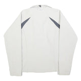 COLUMBIA Womens White & Grey Zip Jacket S Polyester Outdoor Sportswear