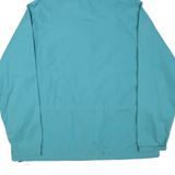 LL BEAN Mens Blue Anorak Jacket XL Polyester Blend Lightweight Zip Hoodie