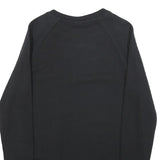 REEBOK Womens Black Sweatshirt Crew Neck S Cotton Blend Pullover Casual