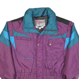 CANADIAN SPIRIT Mens Purple Teal Blue Outdoor Jacket L Polyester Blend Zip