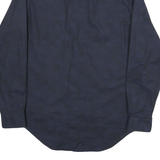 CALVIN KLEIN Mens Blue Shirt M Polyester Blend Long Sleeve Button Collar