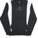 NIKE Mens Black & White Air Pullover Hoodie XS Sporty Streetwear