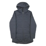 BERGHAUS Womens Black Outdoor Jacket UK 12 Polyester Blend Zip Hooded Quilted