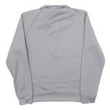 CALVIN KLEIN Mens Grey Pullover Plain 1/4 Zip Jumper S Polyester Blend