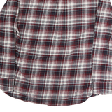 JACHS Mens Red Black & White Plaid Shirt L Cotton Blend Casual Long Sleeve