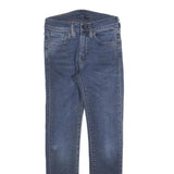 LEVI'S 519 Mens Jeans Blue Slim Skinny Denim Medium W26 L27 Zip Pocket Casual
