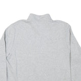 PUMA Womens Grey 1/4 Zip Sweatshirt 3XL Cotton Blend Pullover Casual