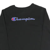 CHAMPION Girls Black Cotton Blend Crew Neck XL Sweatshirt Pullover