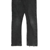 WRANGLER Mens Jeans Black Regular Straight Denim Medium W30 L36 Classic Fit Zip