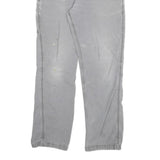 CARHARTT Mens Cotton Blend Grey Relaxed Fit Straight Leg Trousers W34 L29