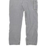 CARHARTT Mens Cotton Blend Grey Relaxed Fit Straight Leg Trousers W34 L29