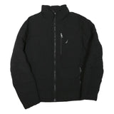 NAUTICA Mens Black Jacket L Polyester Blend Zip Puffer Casual Warm