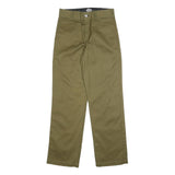 DICKIES Mens Cotton Blend Relaxed Straight Trousers Khaki W29 L32 Workwear