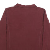 PATAGONIA Womens Maroon Jumper Plain 1/4 Zip Pullover M Polyester Outdoor
