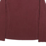PATAGONIA Womens Maroon Jumper Plain 1/4 Zip Pullover M Polyester Outdoor